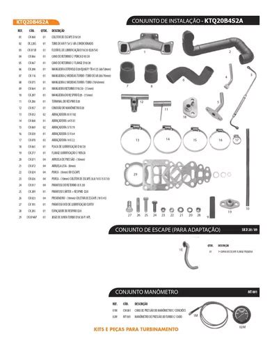 Kit Turbinamento T3 D10 D20 Veraneio Bonanza Q20b S Turbo