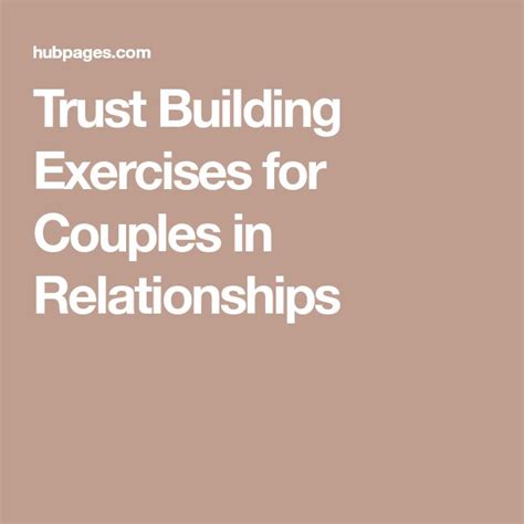 Trust Building Exercises for Couples in Relationships | Marriage counseling activities, Marriage ...