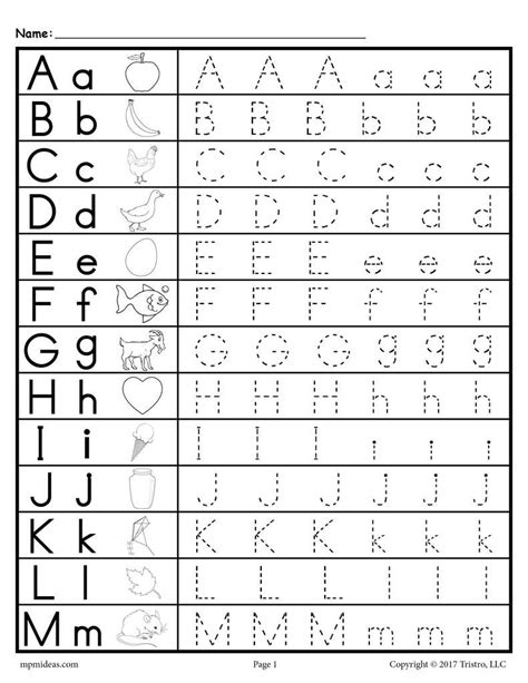 Tracing Upper And Lowercase Letters