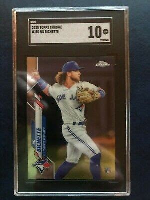 Bo Bichette Topps Chrome Rookie Card Rc Sgc Blue Jays Ebay