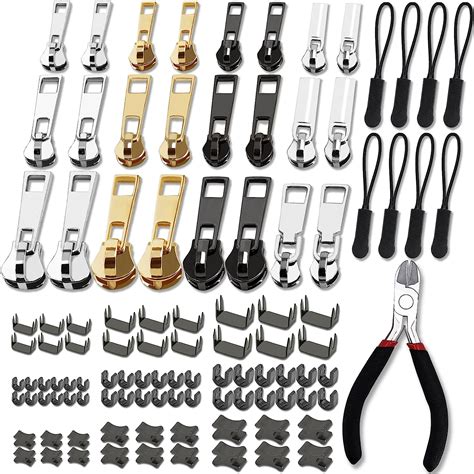 Haraqi Zip Repair Kit(105pcs), Zip Repair Set, Zipper Pull Replacement
