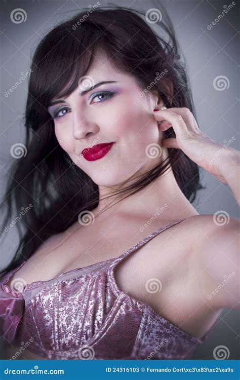 Brunette Beautiful Woman Stock Image Image Of Beauty