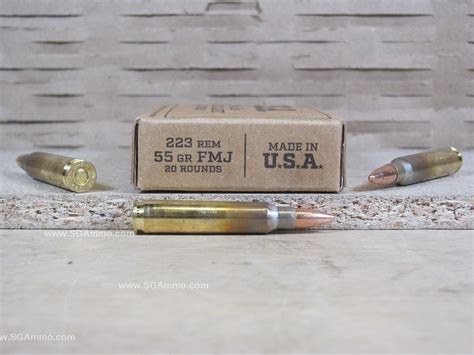 20 Round Box 223 Rem 55 Grain FMJ Winchester Ammo SG223KW SGAmmo