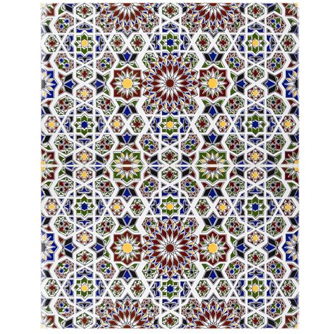 Buy Marwa Moroccan Ceramic Tiles Sqm Zellige Mosaic Pattern Wall