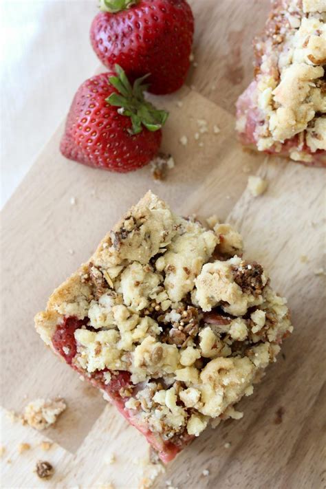 Gluten Free Strawberry Crumble Bars The Whole Smiths Recipe Dessert For Dinner Strawberry