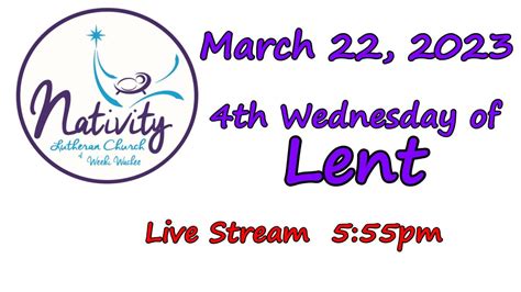 Nativity Lutheran Church Elca Weeki Wachee Florida Lenten Worship