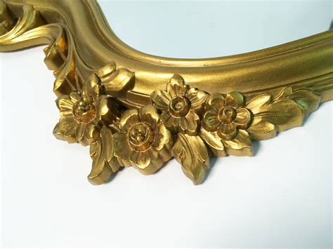 Vintage Wall Mirror Large Gold Syroco Ornate Mid Century Regency