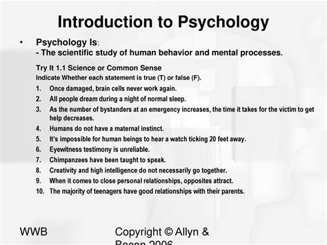 Chapter 1 The Evolution Of Psychology Ppt Download