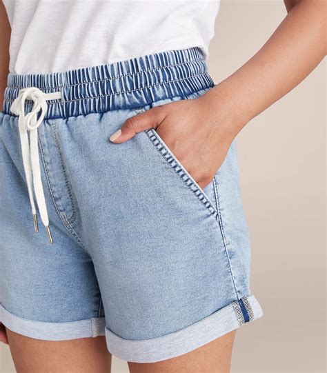 Wonder Denim Jogger Shorts Target Australia