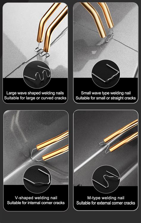 Fakuu Portable Car Bumper Repair Tool Handheld Plastic Welding Gun Hot Melt Gun Welding Crack