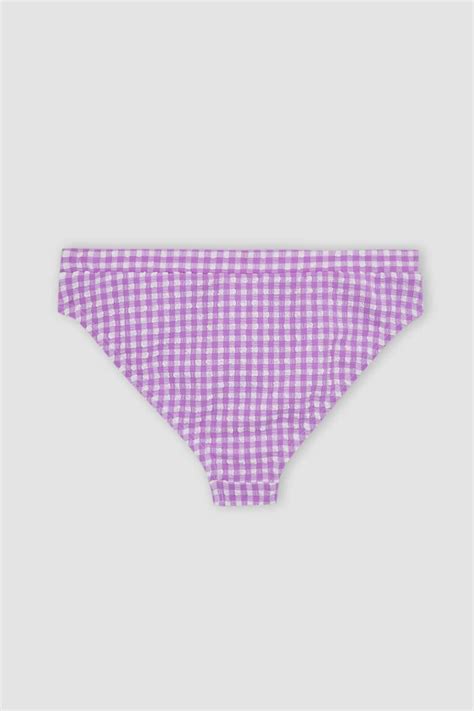 Purple Girls Teens Piece Woven Bikini Defacto