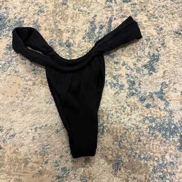 Montce Black Rib Sandra Bikini Bottom Gem