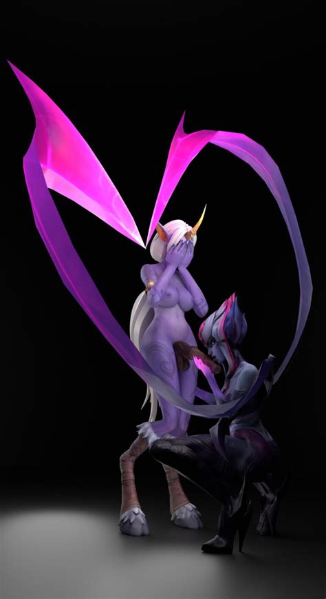 League Of Legends Sex Art Peeping Purple Skin Gold Eyes Covering Face Shy Self Upload
