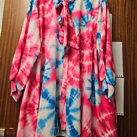 Worn Once Pussy Bow Dress Tunic Top Blouse Really Depop