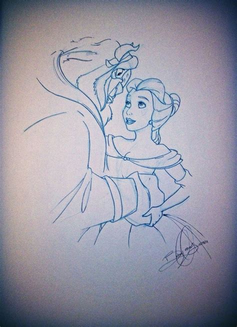 It was a good night to sketch beauty and the beast:) #beauty and the beast #belle #disney # ...