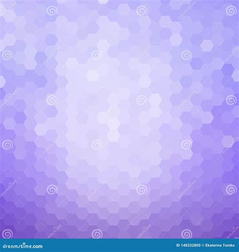 Lilac Hexagons Mosaic Style Presentation Layout Stock de ilustración