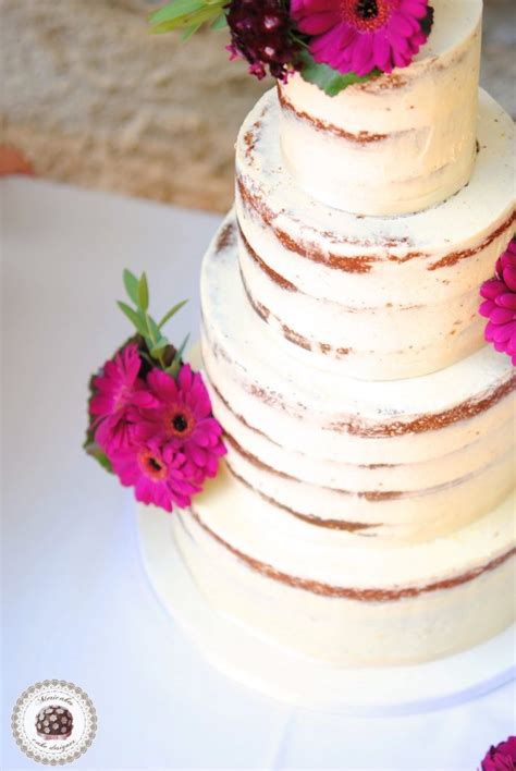 Gerbera Wedding Naked Cake Tarta De Boda Mericakes Cake Designer