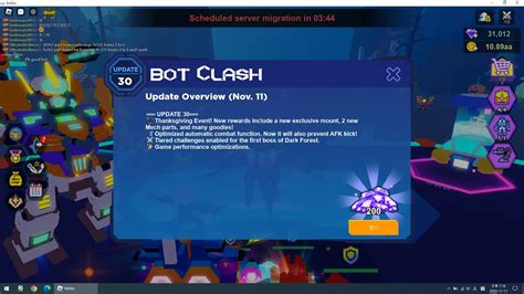 Bot Clash Simulator Thanksgiving Day Event Youtube