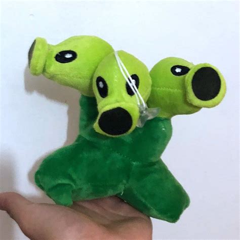 2021 Plants Vs Zombies 2 Plush Toy Tri Peashooter Stuffed Doll 17cm/6 ...