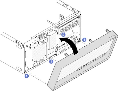 Instalaci N Del Marco Biselado Frontal Thinksystem St V Lenovo Docs