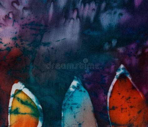 Leaves Fragment Hot Batik Background Texture Stock Image Image Of Creative Drawing