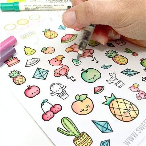 Hơn 50 Cute Sticker Drawing Ideas Để Tham Khảo Và Lấy ý Tưởng