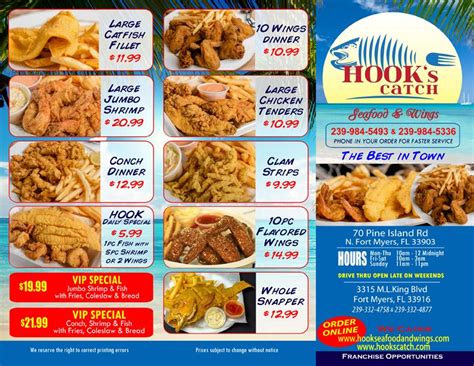 Hooks Catch Seafood And Wings 70 Pine Island Rd North Fort Myers Fl