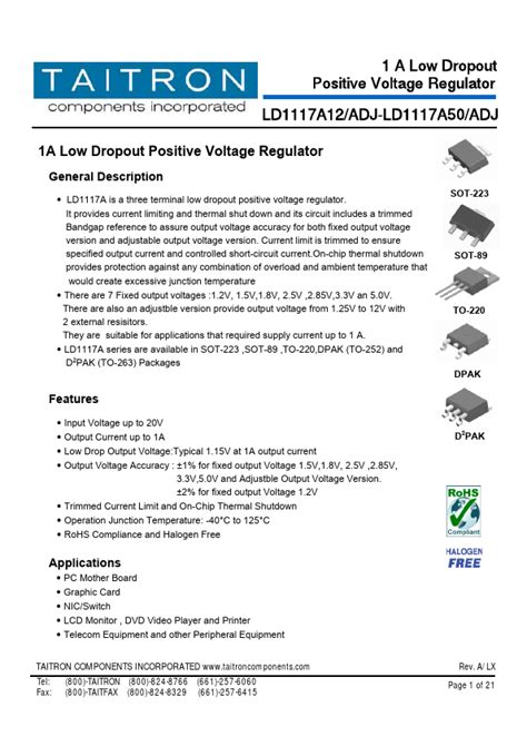 EH11A Datasheet - TAITRON