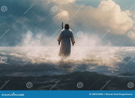 Jesus Walking On The Water This Artwork Portrays The Miraculous Event