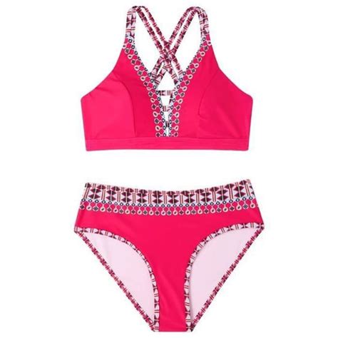 Maillot De Bain Bikini Dos Ouvert Taille Haute Sexy Imprim Fendu Pour Femmes D T Past Que