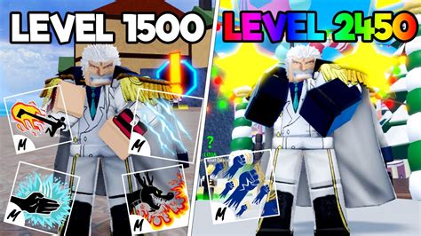 UPEI DO LEVEL 1500 AO 2450 SENDO O GARP DE GOD HUMAN NO BLOX FRUITS