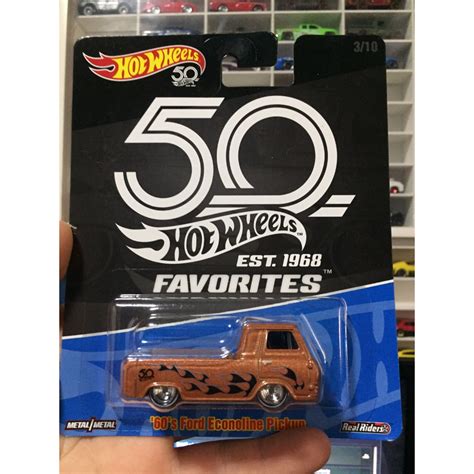 Hot Wheels 60s Ford Econoline Pickup 50 Anos Shopee Brasil