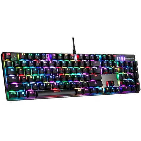 Teclado Mecânico Gamer Motospeed CK104 K84 RGB, Switch Outemu Blue ...