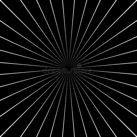 Abstract Radial Lines Starburst Sunburst Circular Pattern Stock Vector