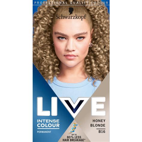 Schwarzkopf Live Intense Colour Honey Blonde Permanent Hair Dye B Long Lasting Blonde Hair