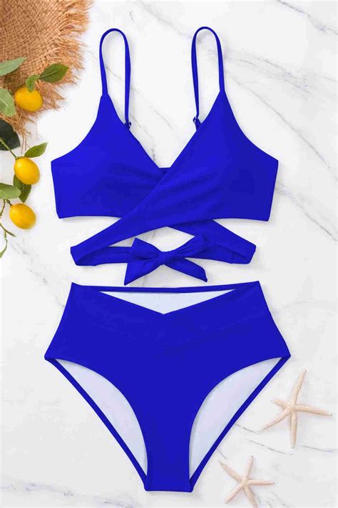 Angelsin V Kesim Bikini Alt Saks Bikini Alt Angelsin