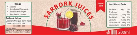 Sarbork Juices Label Boldmarkup Blog