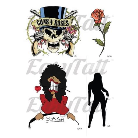 Slash Guns N Roses Temporary Tattoo Easytatt™