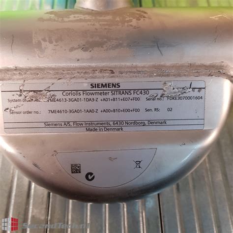 Siemens Sitrans Fc Coriolis Mass Flowmeter Dn