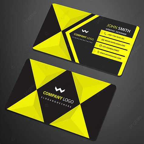 Yellow Business Card Template Template Download On Pngtree