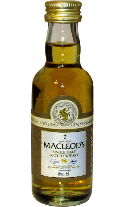 Whisky Macleods 40 50ml 8y Speyside Sada Miniatur