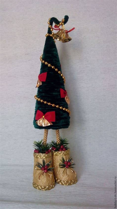 Ёлка из пряжи , в ботинках(Праздничная) в интернет-магазине Ярмарка ...