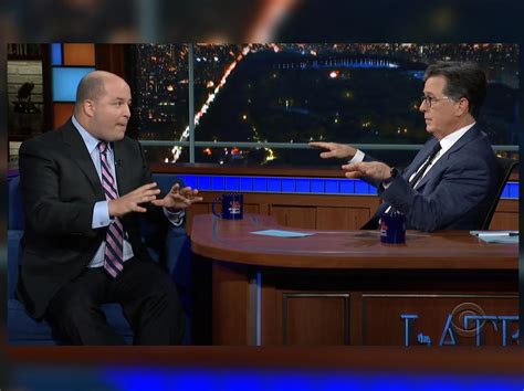 Brian Stelter Grilled By Stephen Colbert Over Chris Cuomos Cnn