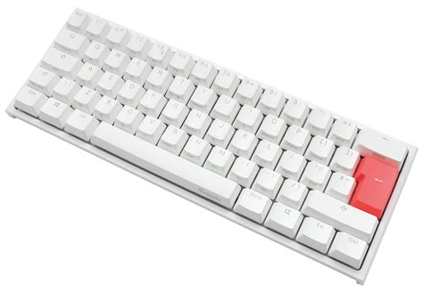 Ducky White One2 Mini RGB Backlit Silent Red Cherry MX Gaming Keyboard