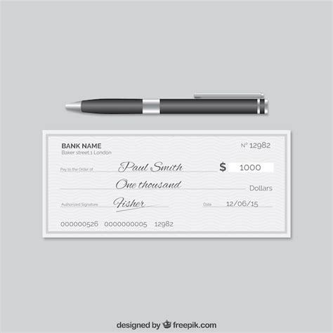 elegant bank cheque  vector