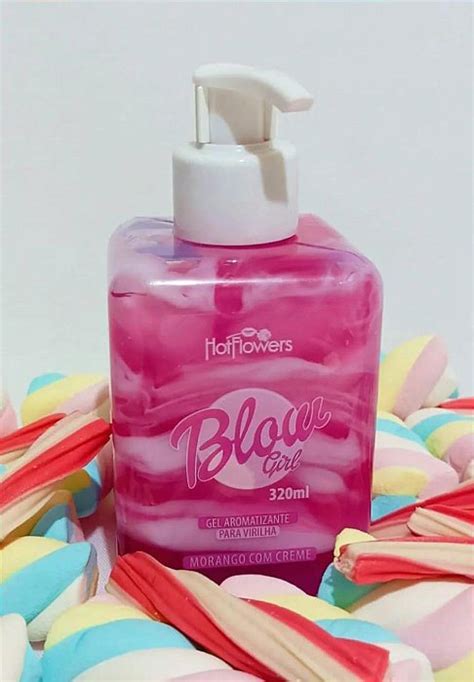 BLOW GIRL GEL AROMATIZANTE BEIJÁVEL PARA VIRILHA ML HOT FLOWERS Pimenta Rosa by Tety Martins