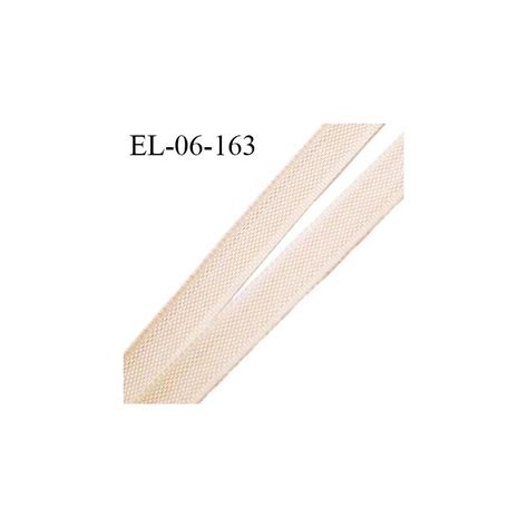 Elastique mm fin spécial lingerie polyamide élasthanne couleur beige sable fabriqué en France