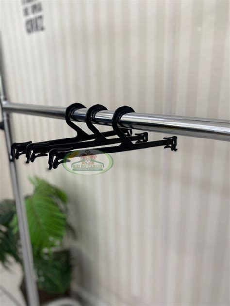 Cabide de Plástico para Lingerie Preto