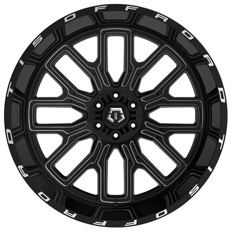 Tis Wheels Bm Gloss Black Milled Off Road Rims Tor