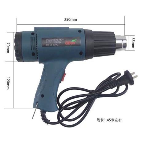 P Atv Gbos Heavy Duty Heat Gun W Hot Air Blower Gun For Plastic Lazada Ph